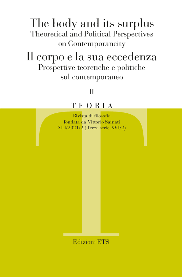 Biological Body And Embodied Self In Emmanuel Levinas Teoria Rivista Di Filosofia